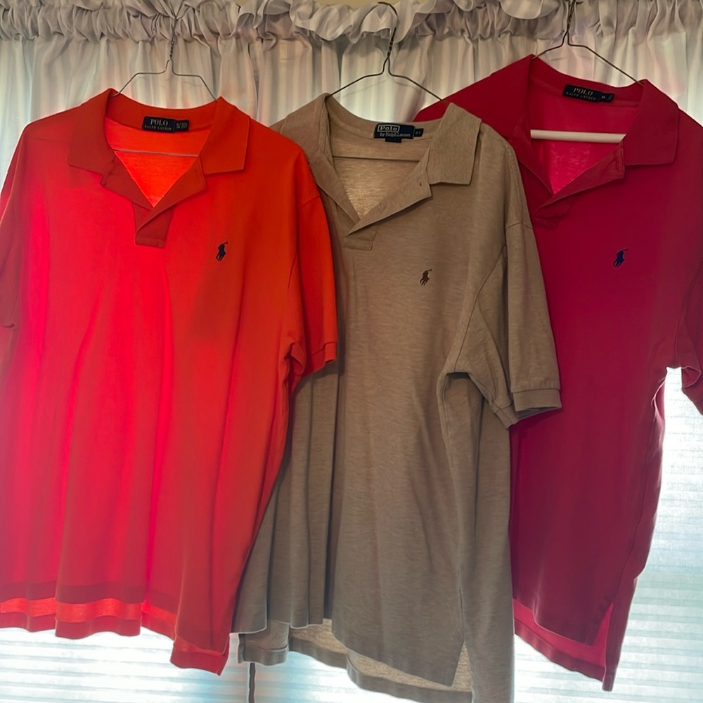 Bundle of 3 Vintage Polo Shirts by Polo Ralph Lauren